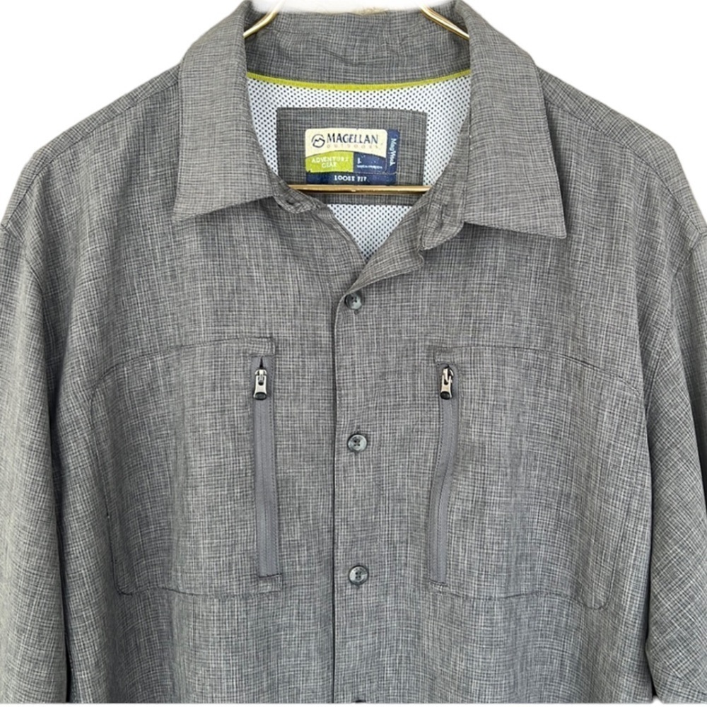 Magellan Adventure Gear Mag Wick Vented Button Down Shirt Large - Picture 5 of 12